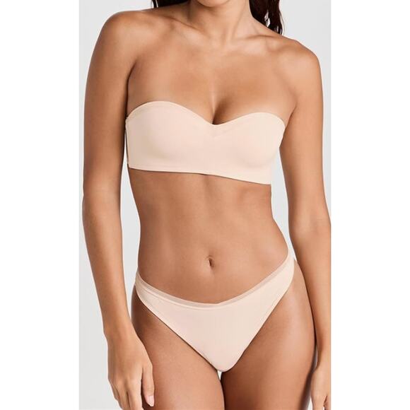 Lively Sheer trim strapless bra nude - Picture 2 of 2